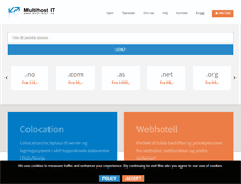 Tablet Screenshot of multihost.no
